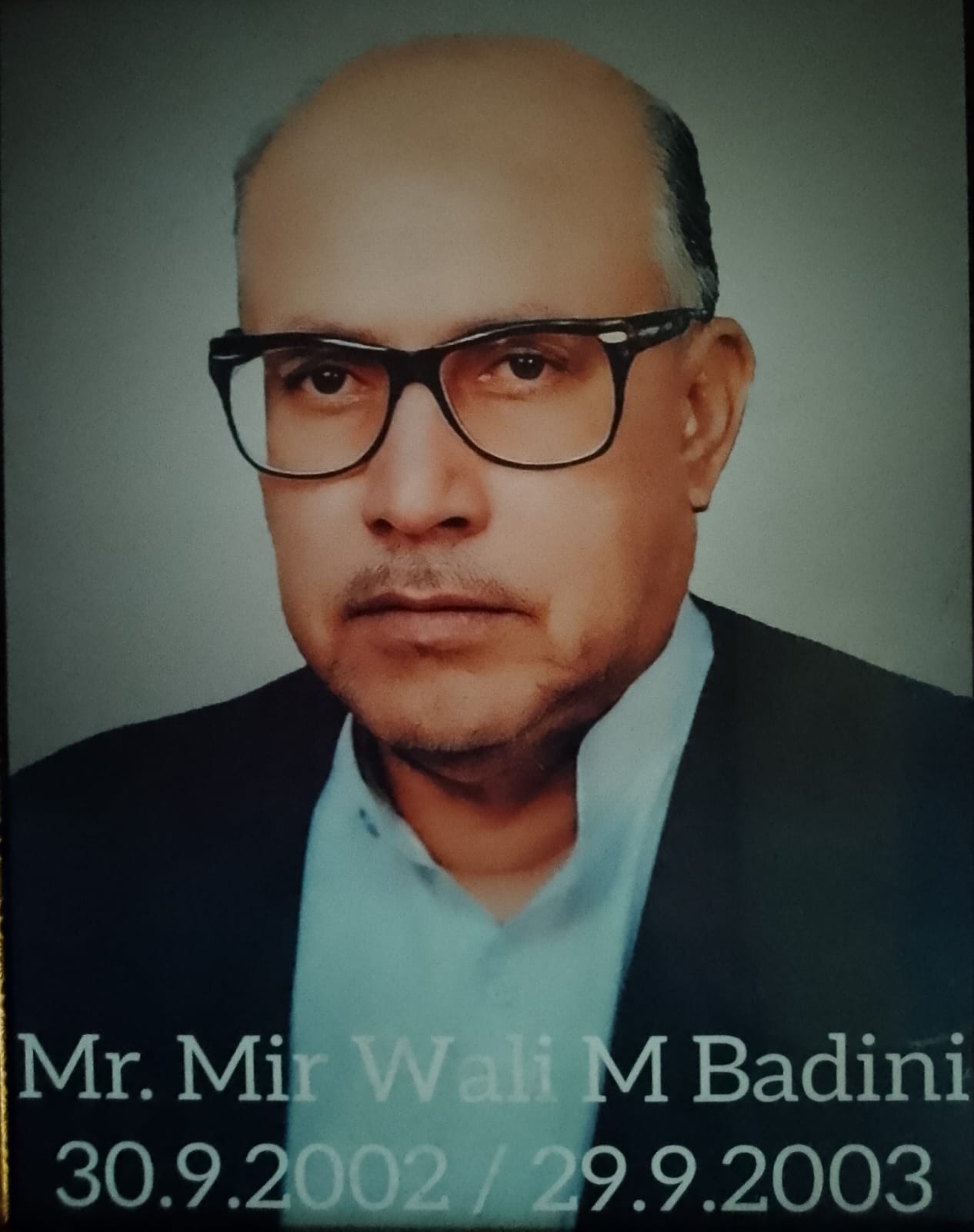 Mr. Mir Wali Muhammad Badini